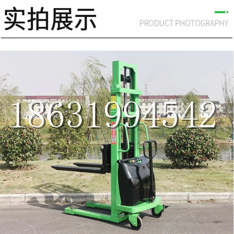 泸县电动叉车堆高车液压铲车电瓶1吨2吨站驾步行式小型全自动叉车